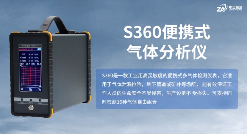 中安探測S360便攜式氣體檢測儀：以扎實(shí)技術(shù)與可靠品質(zhì)立足